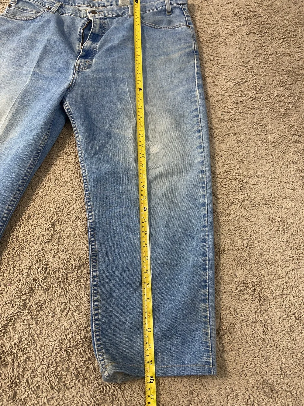 Levis 540 Jeans Mens 40x30 Flex Comfort Fit Relaxed Tapered Distressed Denim